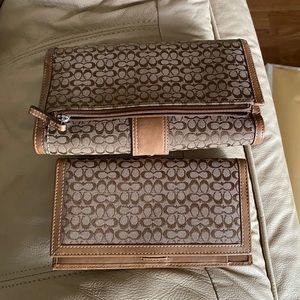 Coach wallet with Check book holder